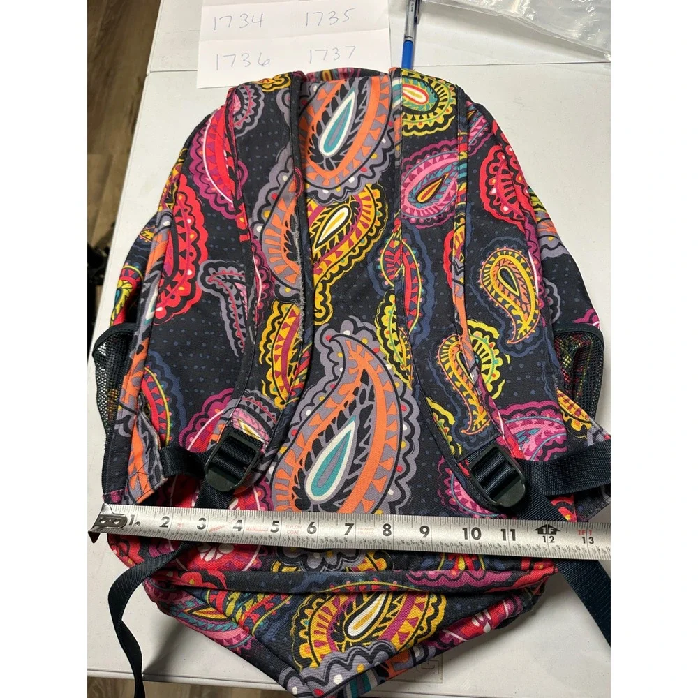 Vera Bradley Sun Valley Paisley Backpack Multi Color Campus School Bag
